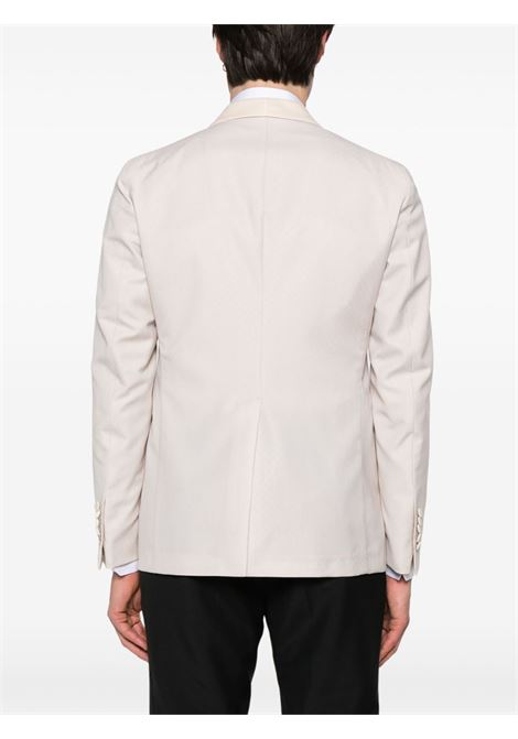 Blazer con motivo jacquard in beige Tagliatore - uomo TAGLIATORE | KELLIOTT1YA710017A1177