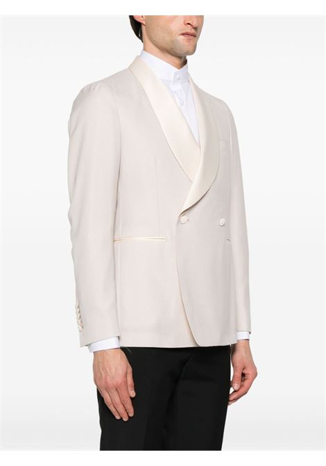 Blazer con motivo jacquard in beige Tagliatore - uomo TAGLIATORE | KELLIOTT1YA710017A1177