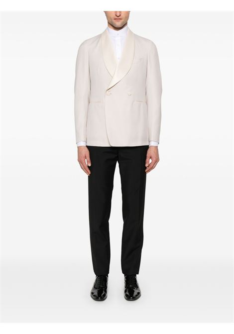 Blazer con motivo jacquard in beige Tagliatore - uomo TAGLIATORE | KELLIOTT1YA710017A1177