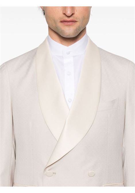 Blazer con motivo jacquard in beige Tagliatore - uomo TAGLIATORE | KELLIOTT1YA710017A1177