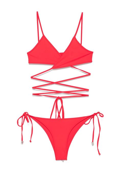 Bikini con logo  in rosso The attico - donna THE ATTICO | Costumi | 250WBC00009PAA094AA010