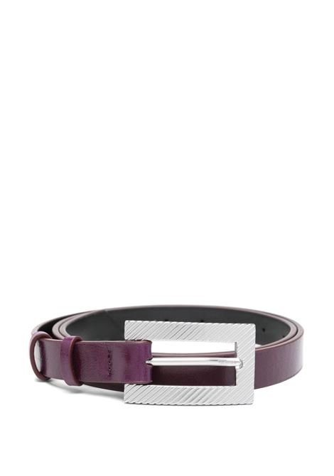 Cintura in pelle in viola The attico - donna THE ATTICO | Cinture | 250WKE00028LBT110AA769