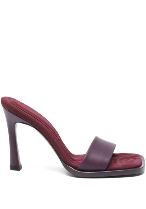 Purple 100mm leather mules The attico - women THE ATTICO | Mules | 250WSH00853LBT019AA035