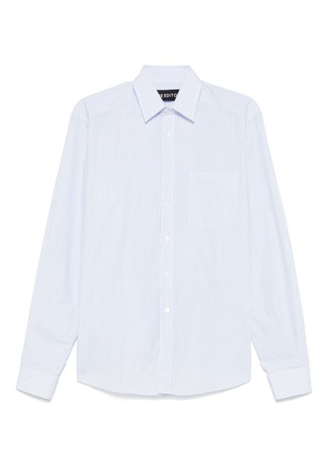 Camicia a righe  tiga in celeste The Editor - uomo THE EDITOR | Camicie | S5U606999