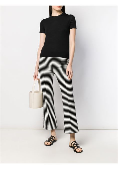 Black fine-knit t-shirt THEORY - women THEORY | I1211701001