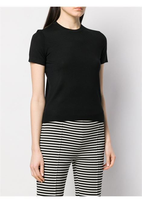 Black fine-knit t-shirt THEORY - women THEORY | I1211701001