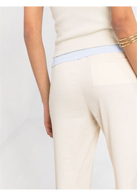 White slim-cut tailored trousers Theory - women THEORY | K0203201Y0D