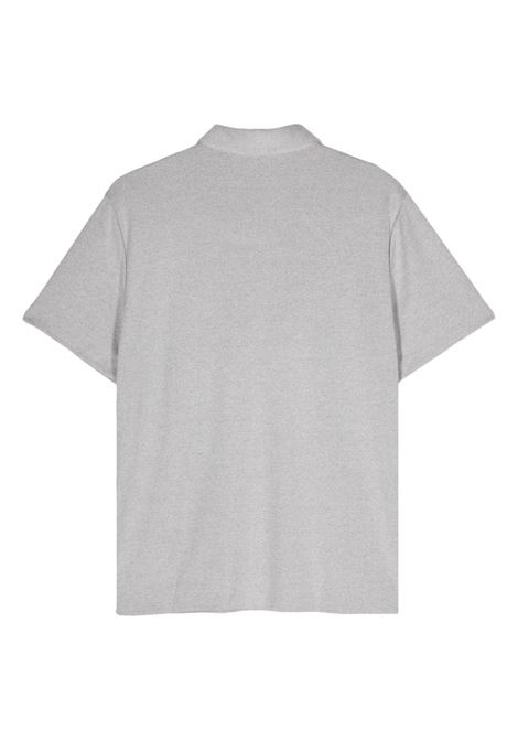 Grey ribbed polo shirt Theory - men THEORY | L0799529B1M