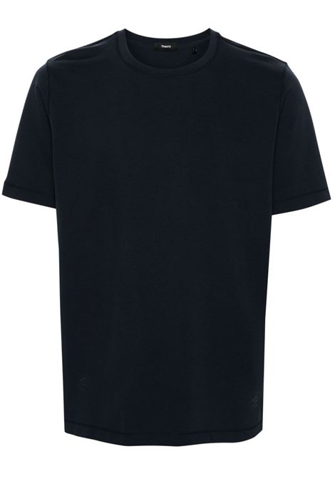Black crew-neck short-sleeve T-shirt Theory - men THEORY | M0196528XHX