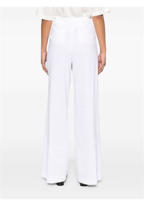 White crinkled trousers Theory - women THEORY | O0203211100