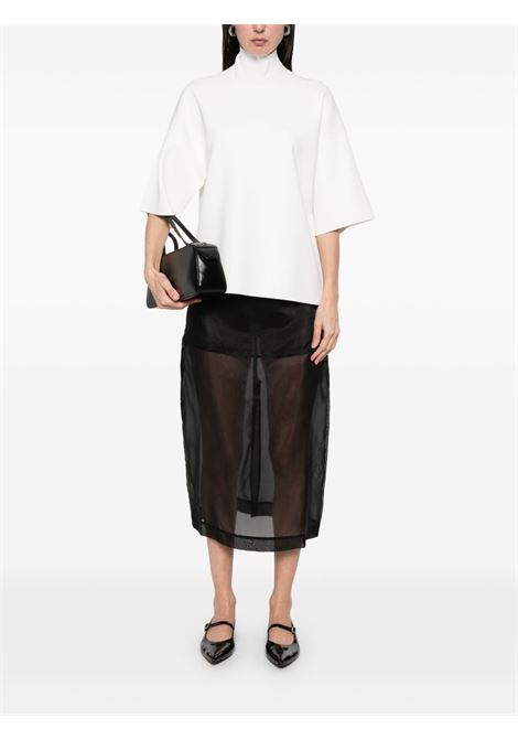 T-shirt a collo alto in bianco Theory - donna THEORY | O1116707100