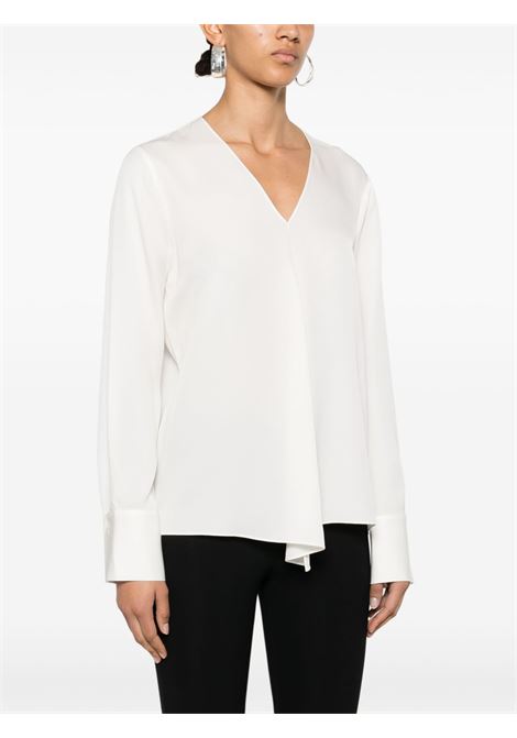 White silk georgette blouse Theory - women THEORY | P0102507C05