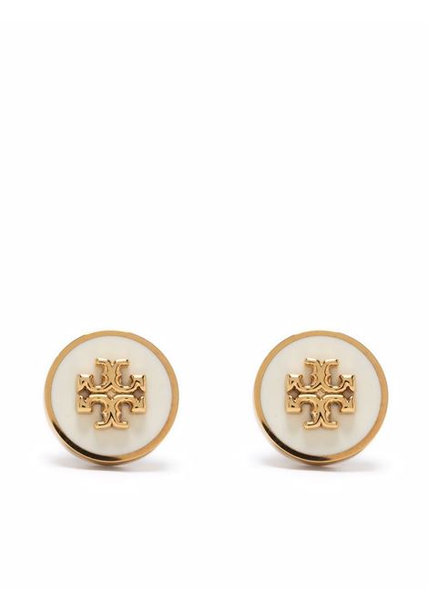 Gold kira enamel circle-stud earring - TORY BURCH women TORY BURCH | Earrings | 90547700