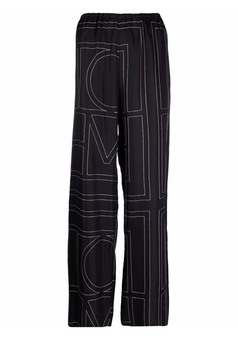 Black monogram trousers - TOTEME  - women TOTEME | 213255707925