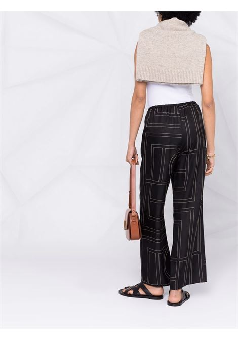 Black monogram trousers - TOTEME  - women TOTEME | 213255707925
