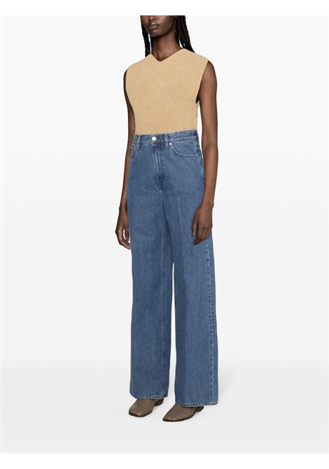 Jeans a gamba ampia in indaco Rick Owens - uomo TOTEME | 242WRB2426FB0045167