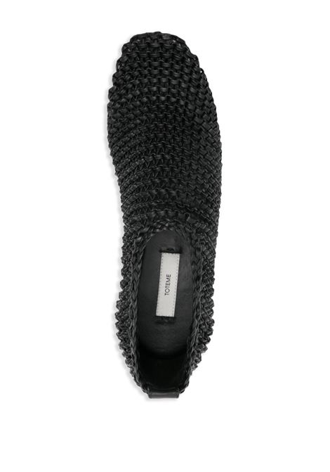Ballerine con design intrecciato in nero Toteme - donna TOTEME | 252WAS2358LE0134001