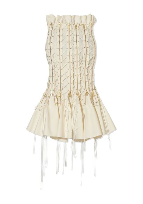 Off-white zip-details midi skirt Undercover - women UNDERCOVER | UC1E1602OFFWHT