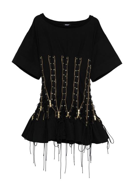 Mini abito con zip in nero Undercover - donna UNDERCOVER | UC1E1706BLK