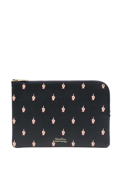 Blue printed clutch bag Undercover - unisex UNDERCOVER | UCU9P9203NVY