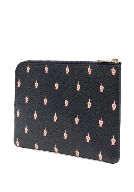 Blue printed clutch bag Undercover - unisex UNDERCOVER | UCU9P9203NVY
