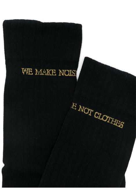 Calzini a coste in nero Undercover - uomo UNDERCOVER | UP1E4L01BLK