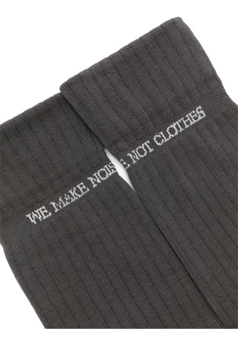 Calzini a coste in grigio Undercover - uomo UNDERCOVER | UP1E4L01GRY