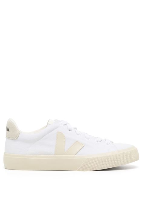 White and beige Campo low-top sneakers Veja - women VEJA | CA0103129AWHTPRR