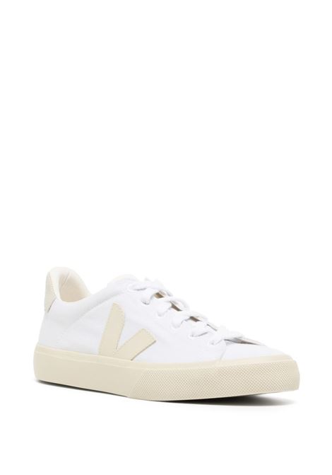 White and beige Campo low-top sneakers Veja - women VEJA | CA0103129AWHTPRR