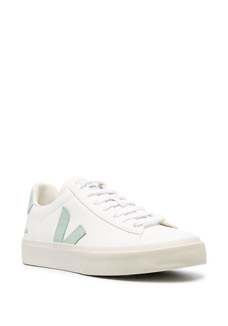 White and green Campo low-top sneakers Veja - women VEJA | CP0502485AWHTMTCH