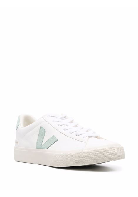 White and green Campo low-top sneakers Veja - men VEJA | CP0502485BWHTMTCH