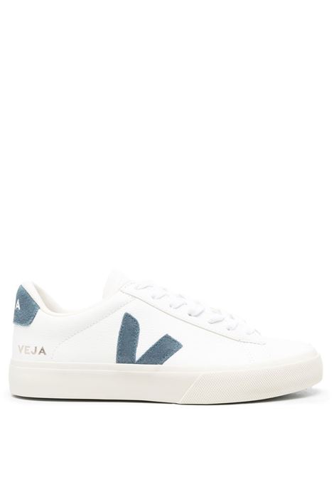 Sneakers basse campo in bianco e blu - VEJA donna VEJA | CP0503121AWHTCLFRN