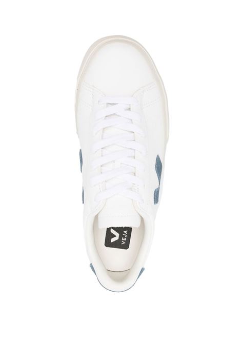 Sneakers basse campo in bianco e blu - VEJA donna VEJA | CP0503121AWHTCLFRN