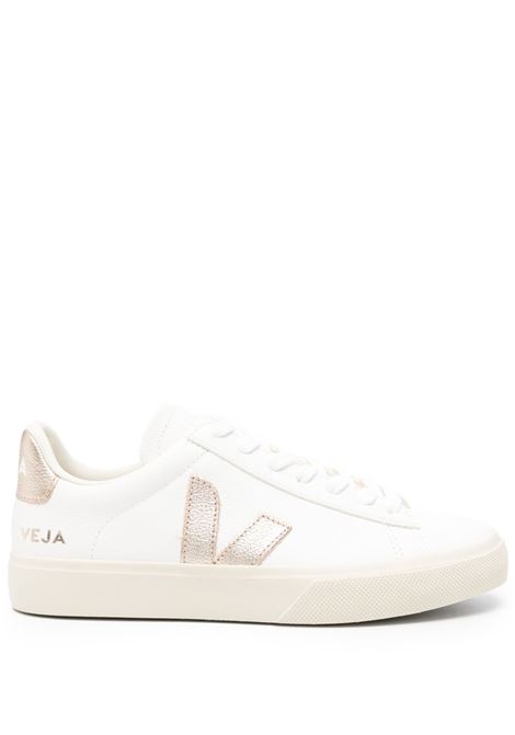 White and gold Campo low-top sneakers Veja - women VEJA | CP0503495AWHTPLTN