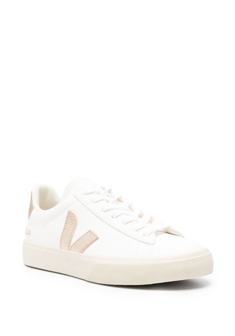White and gold Campo low-top sneakers Veja - women VEJA | CP0503495AWHTPLTN