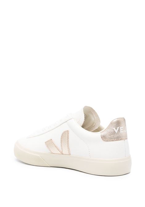 White and gold Campo low-top sneakers Veja - women VEJA | CP0503495AWHTPLTN