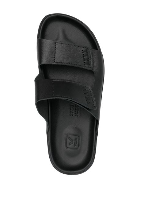 Black embossed-logo slides Veja - women VEJA | SA2020754ABLK