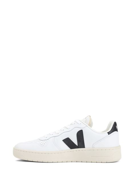 Sneakers basse V-10 in bianco e nero Veja - donna VEJA | VI0220738AWHTBLK