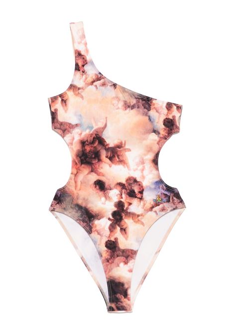 Multicolor printed One Shoulder swimsuit Vivienne Westwood - women VIVIENNE WESTWOOD | Swimwear | 8101000HJ0097O401