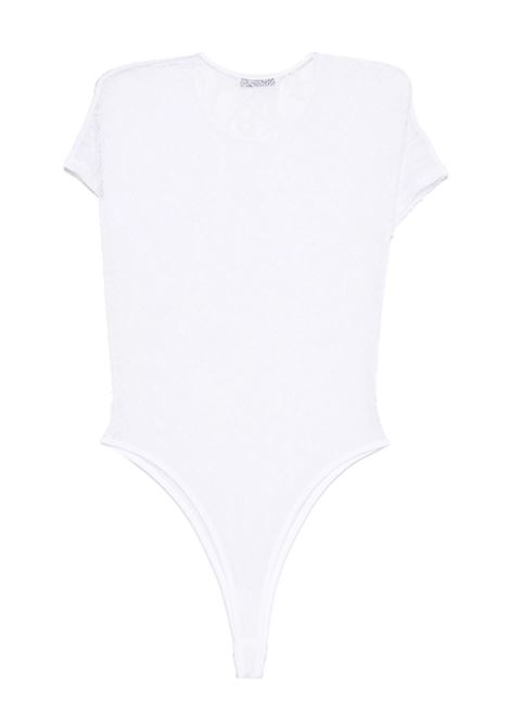 Body a maniche corte in bianco Wardrobe.Nyc - donna WARDROBE.NYC | W1120S25LCWHT