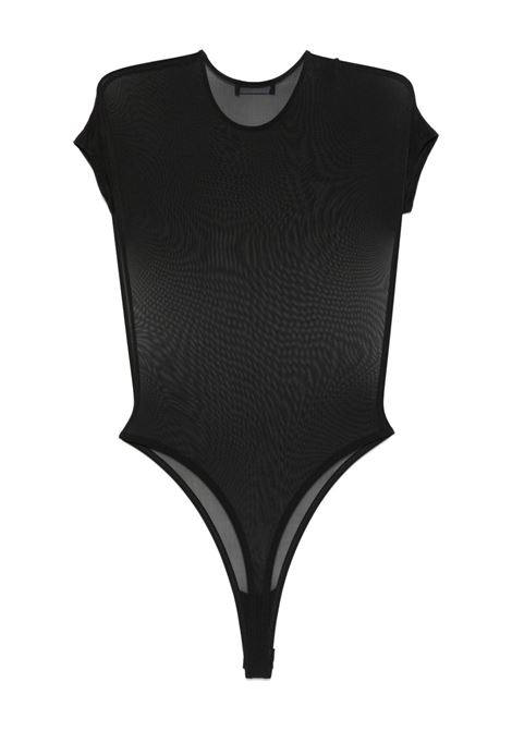 Body trasparente con maniche corte in nero Wardrobe.Nyc - donna WARDROBE.NYC | W1120S25NYBLK