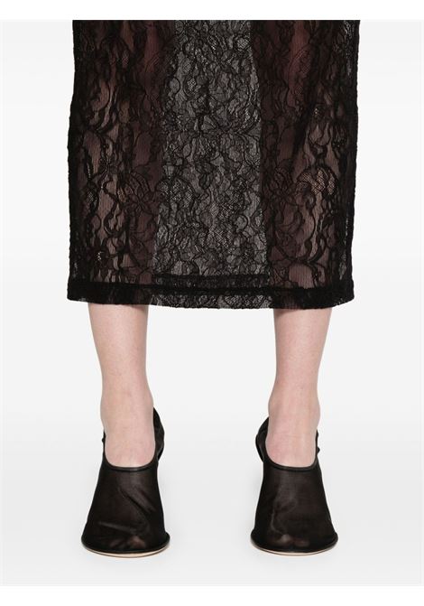 Black lace midi skirt WARDROBE.NYC - women WARDROBE.NYC | W3010S25LCBLK