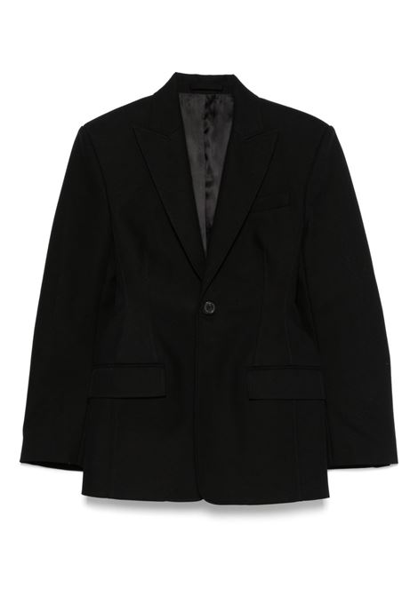 Blazer monopetto in nero Wardrobe.nyc - donna WARDROBE.NYC | W6004S25COBLK