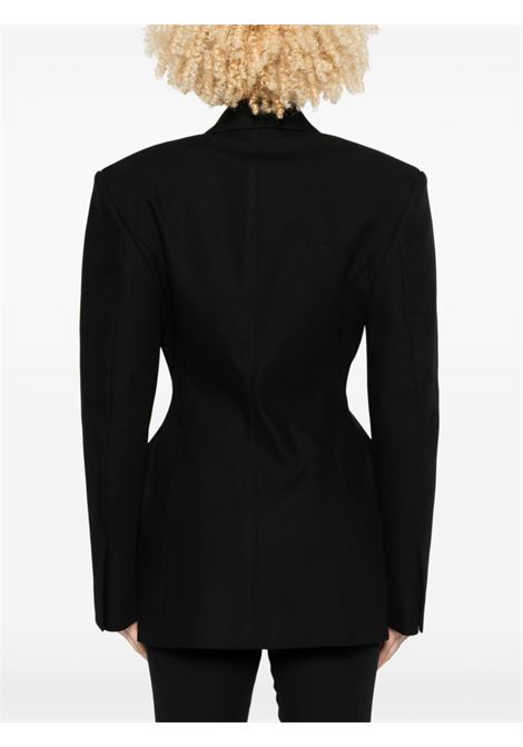 Blazer monopetto in nero Wardrobe.nyc - donna WARDROBE.NYC | W6004S25COBLK