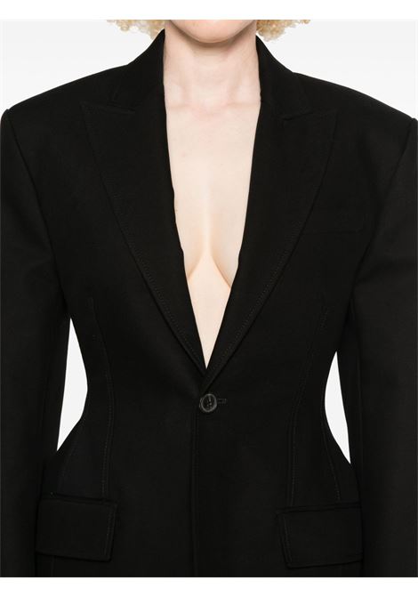 Blazer monopetto in nero Wardrobe.nyc - donna WARDROBE.NYC | W6004S25COBLK