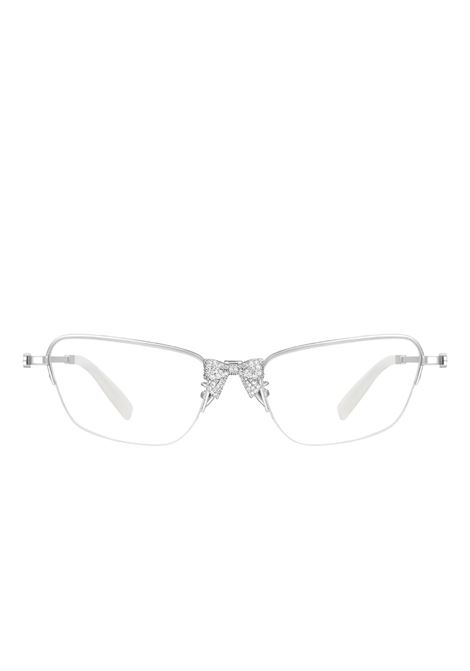 Occhiali in metallo con fiocco in cristalli argento YVMIN - donna YVMIN | 25691SLV00NN