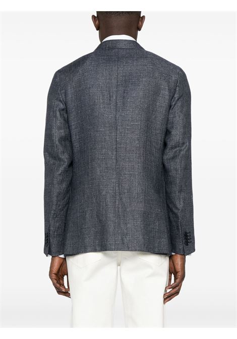 Blue navy single-breasted blazer Zegna - men ZEGNA | 1D7SG0950712A9