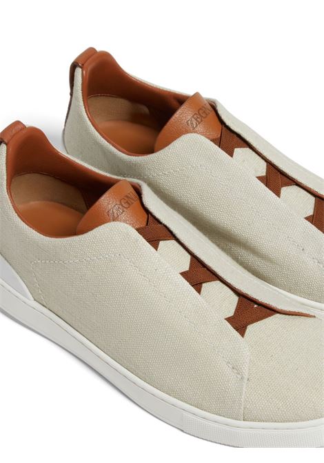 Sneakers Triple Stitch in bianco Zegna - uomo ZEGNA | LHLNAS7981ZROP