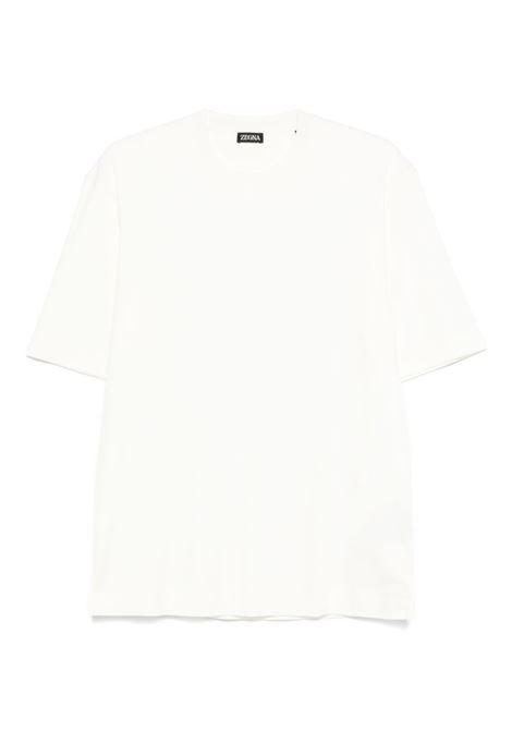 White short-sleeved T-shirt Zegna- men ZEGNA | UF366A9F734N01