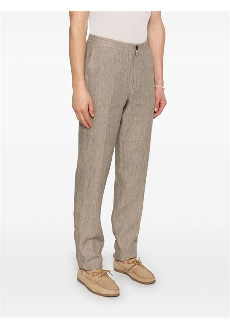 Pantaloni in lino in marrone Zegna - uomo ZEGNA | UFI32A9TT11N07